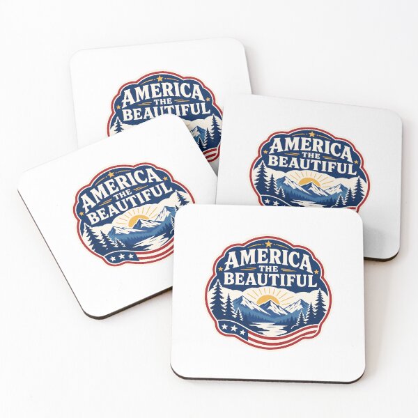 Item preview, Patriotic Gift - America the Beautiful designed and sold by RedRubyBubble.