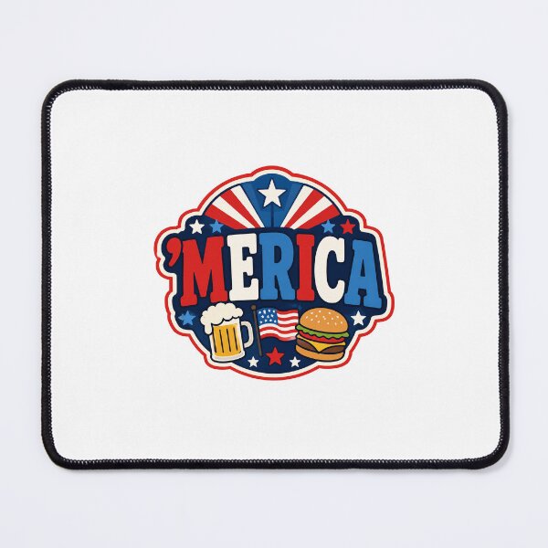 Item preview, Patriotic Gift - Merica designed and sold by RedRubyBubble.
