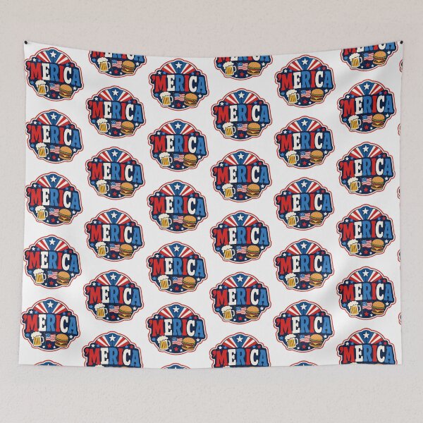 Item preview, Patriotic Gift - Merica designed and sold by RedRubyBubble.