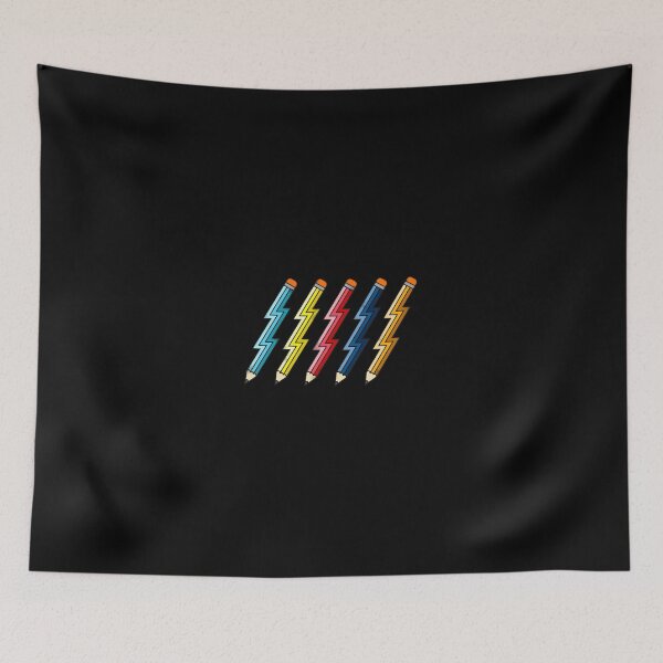 Item preview, Lightning Bolt Pencils Retro Art Design designed and sold by fetzrolfs.