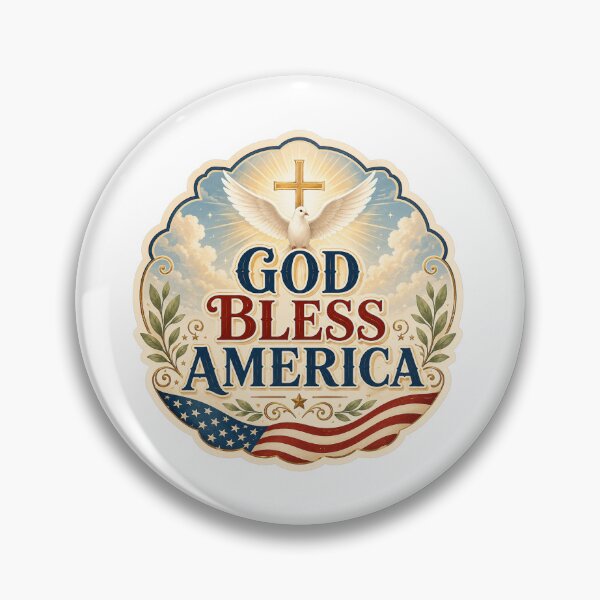 Item preview, Patriotic Gift - God Bless America designed and sold by RedRubyBubble.