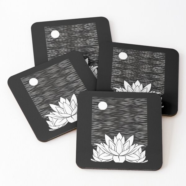 Item preview, Lotus Moon Night Sky Floral Art designed and sold by lasopent.