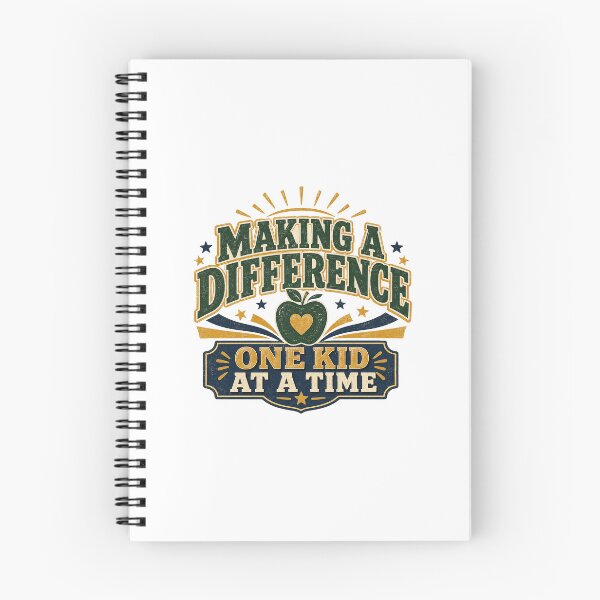 Item preview, Making A Difference - One Kid at Time Teacher Back to School designed and sold by RedRubyBubble.