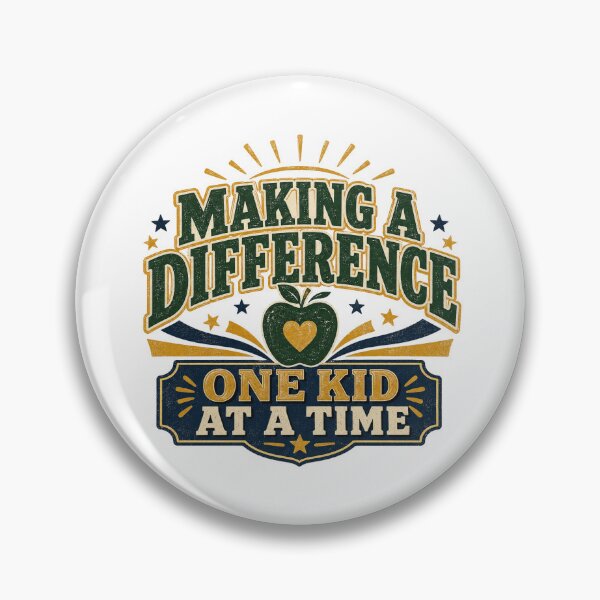 Item preview, Making A Difference - One Kid at Time Teacher Back to School designed and sold by RedRubyBubble.