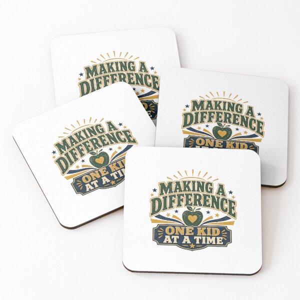 Item preview, Making A Difference - One Kid at Time Teacher Back to School designed and sold by RedRubyBubble.