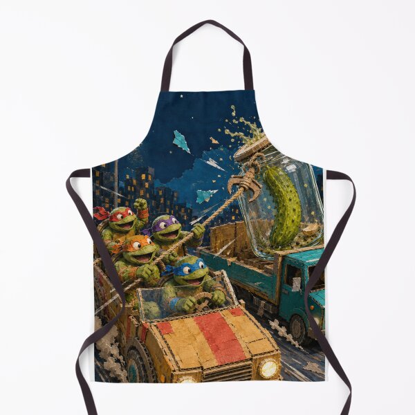 Item preview, The Last Pickle Turtle Rescue – Whimsical Fantasy Vehicle Art 3 designed and sold by Mirgonhood.