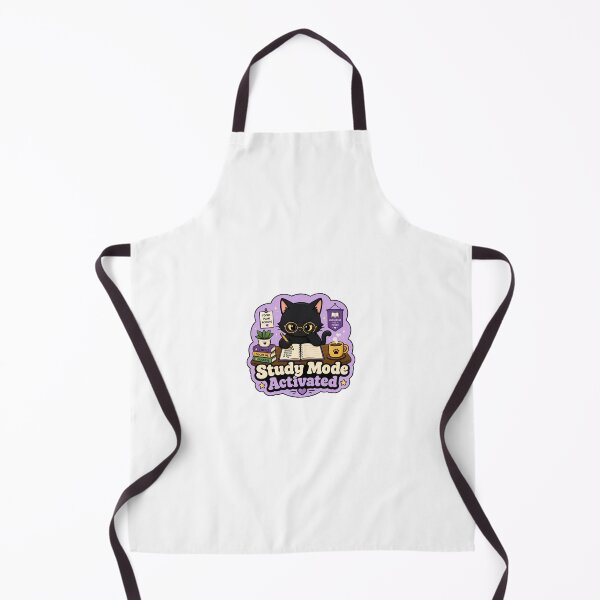 Item preview, Study Mode - Activated Cute Cat Back to School Student designed and sold by RedRubyBubble.