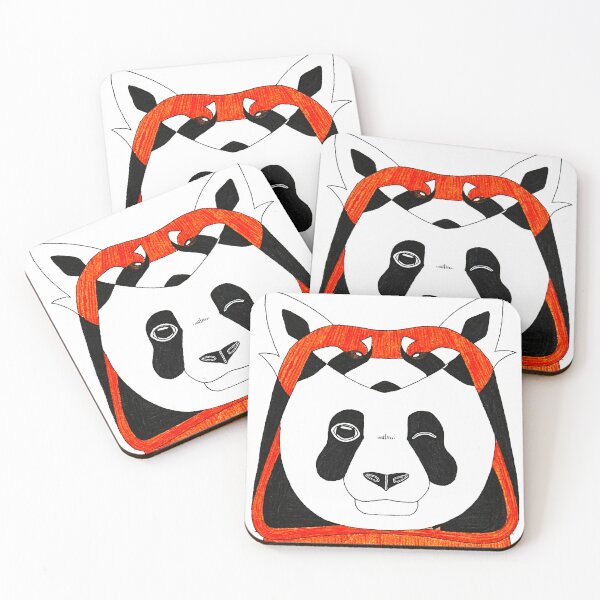 Item preview, Panda Wearing a Red Panda Onesie designed and sold by Bountiful Creatures.