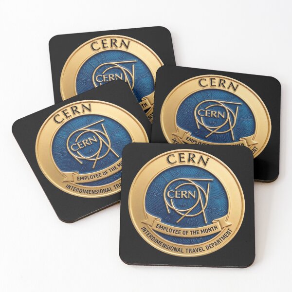 Item preview, CERN Interdimensional Travel Dept - Employee of the Month Fake Badge designed and sold by RogueSquirrels.