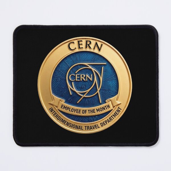 Item preview, CERN Interdimensional Travel Dept - Employee of the Month Fake Badge designed and sold by RogueSquirrels.