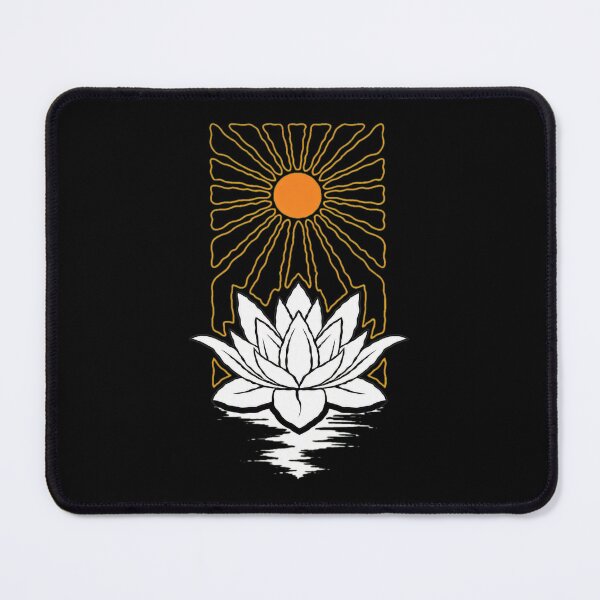 Item preview, Lotus Sun Water Reflection Zen Meditation Graphic designed and sold by helencacu.