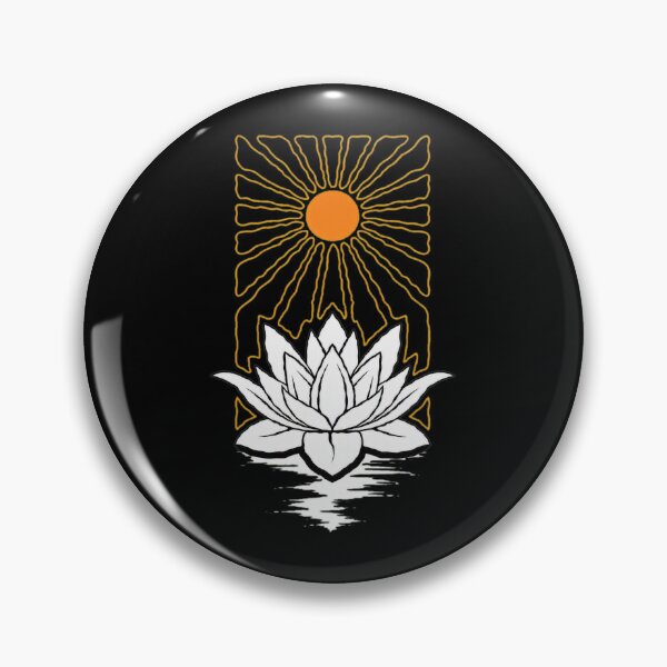 Item preview, Lotus Sun Water Reflection Zen Meditation Graphic designed and sold by helencacu.