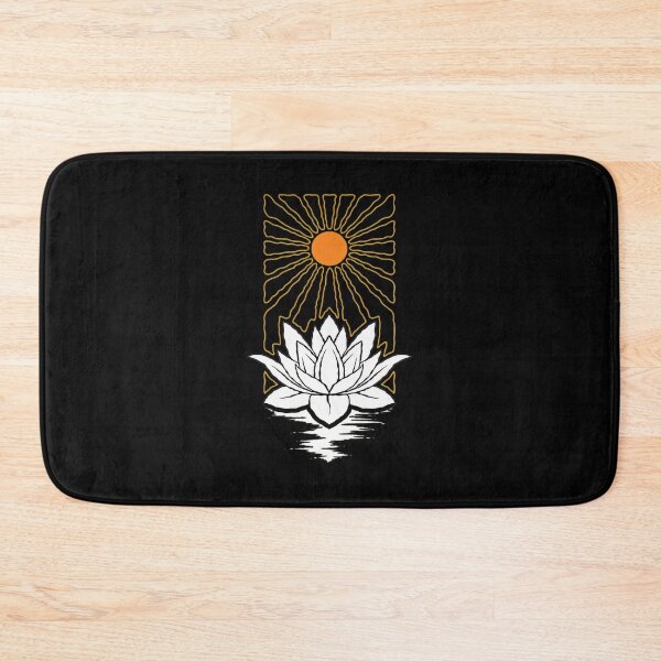 Item preview, Lotus Sun Water Reflection Zen Meditation Graphic designed and sold by helencacu.