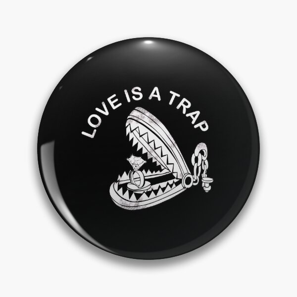 Item preview, Love is a Trap Bear Trap Ring Humor Graphic designed and sold by fetzrolfs.