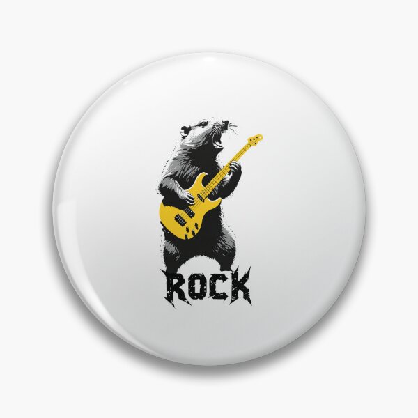 Item preview, Groundhog Rocker Bass Player Stencil Art designed and sold by JESSICGALIS.