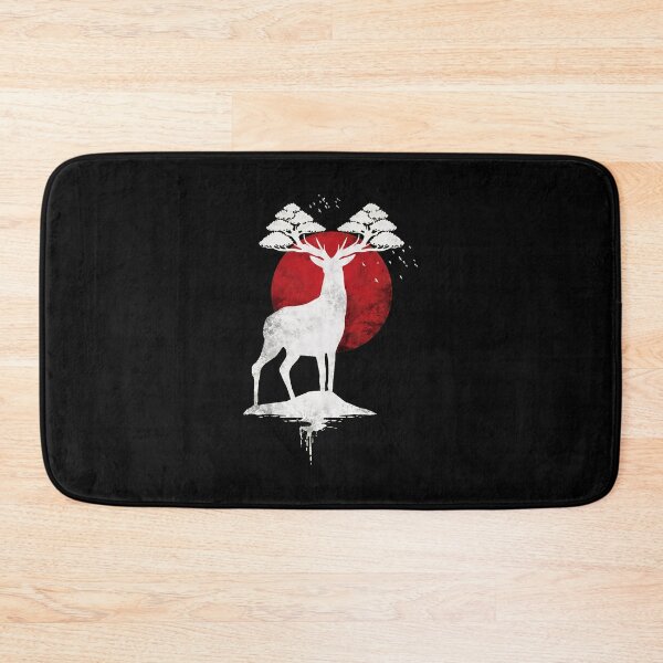 Item preview, Majestic Stag with Bonsai Antlers under Red Moon designed and sold by lasopent.