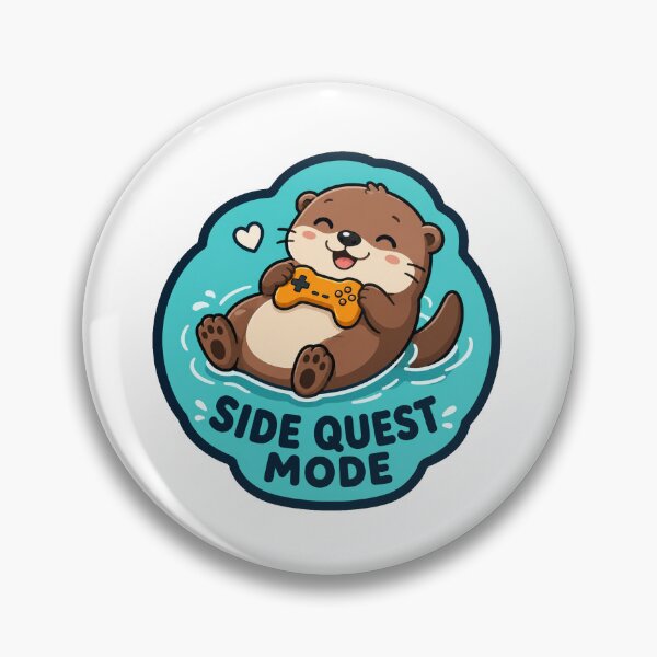 Item preview, Otter Gamer Gift - Side Quest Cute Gaming designed and sold by RedRubyBubble.