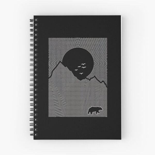 Item preview, Minimalist Bear Mountain Sun Birds Line Art designed and sold by sotospor.