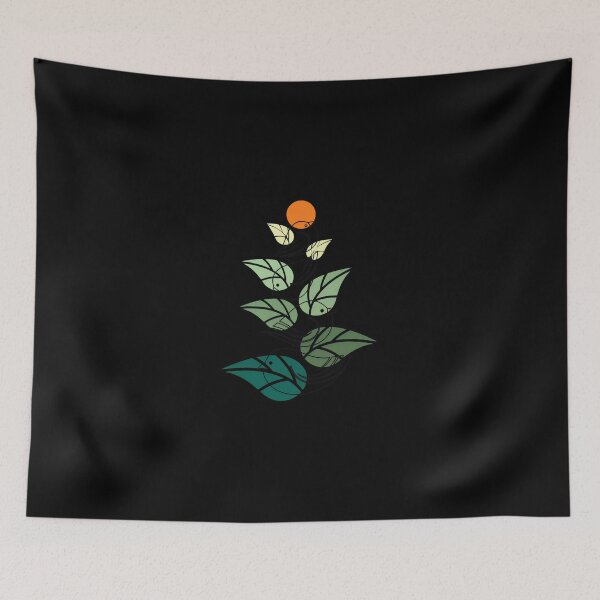 Item preview, Minimalist Birds and Leaves Art Print designed and sold by lamercarv.