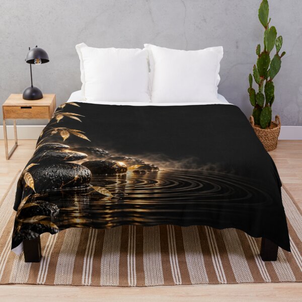 Item preview, Golden Zen Midnight — Luxury Black & Gold Serenity designed and sold by nininox.