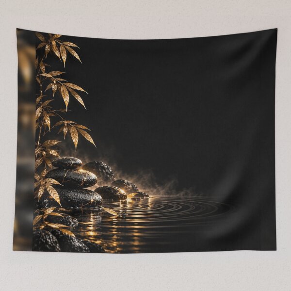 Item preview, Golden Zen Midnight — Luxury Black & Gold Serenity designed and sold by nininox.