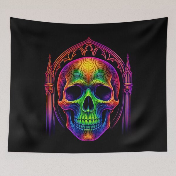 Item preview, Psychedelic Skull designed and sold by PurrfectWhisper.