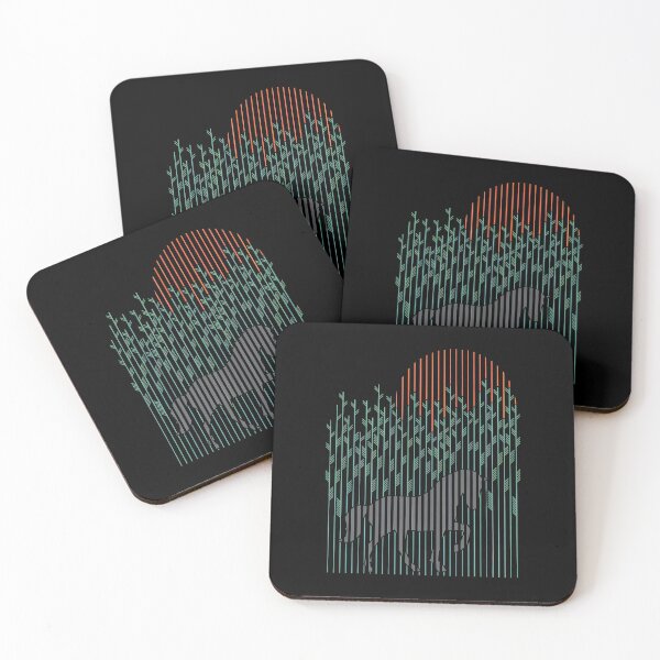 Item preview, Minimalist Horse in Bamboo Forest Art designed and sold by andrasmar.