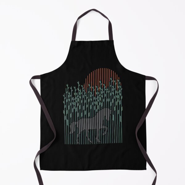Item preview, Minimalist Horse in Bamboo Forest Art designed and sold by andrasmar.