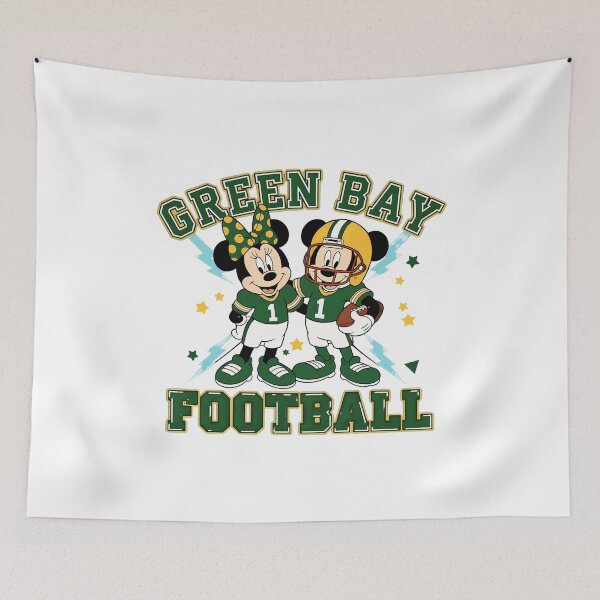 Item preview, Mickey & Minnie Football Fan Green Bay Tee designed and sold by ntstackpole.