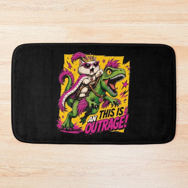 Item preview, Retro King Cat Dinosaur Ride  designed and sold by TodyMeier.