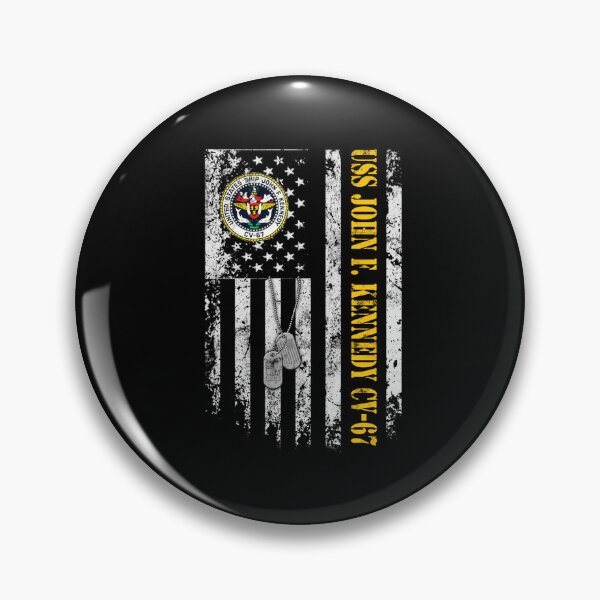Item preview, USS John F. Kennedy CV-67 Distressed American Flag Veteran Dog Tag Design designed and sold by Osstaramilua.