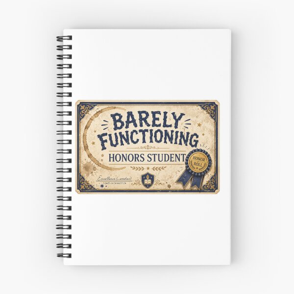 Item preview, College Gift - Barely Functioning Honors Student designed and sold by RedRubyBubble.