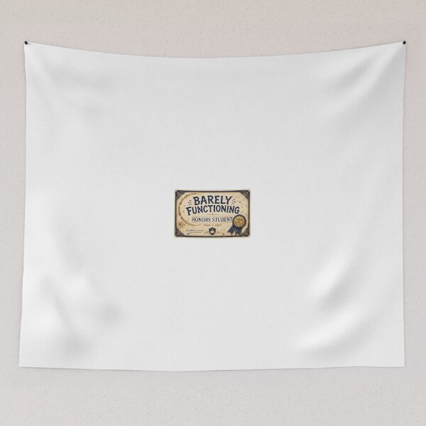 Item preview, College Gift - Barely Functioning Honors Student designed and sold by RedRubyBubble.