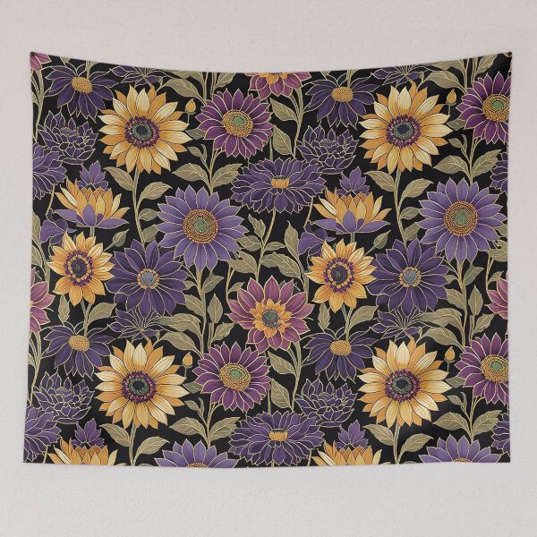 Item preview, Art Nouveau Purple Floral designed and sold by Beyond The Canvas.
