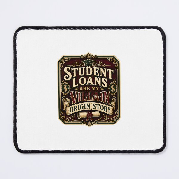 Item preview, Gen Z Gift - Student Loans Are My Villain Origin Story designed and sold by RedRubyBubble.