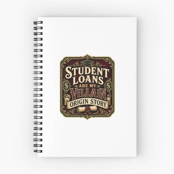 Item preview, Gen Z Gift - Student Loans Are My Villain Origin Story designed and sold by RedRubyBubble.
