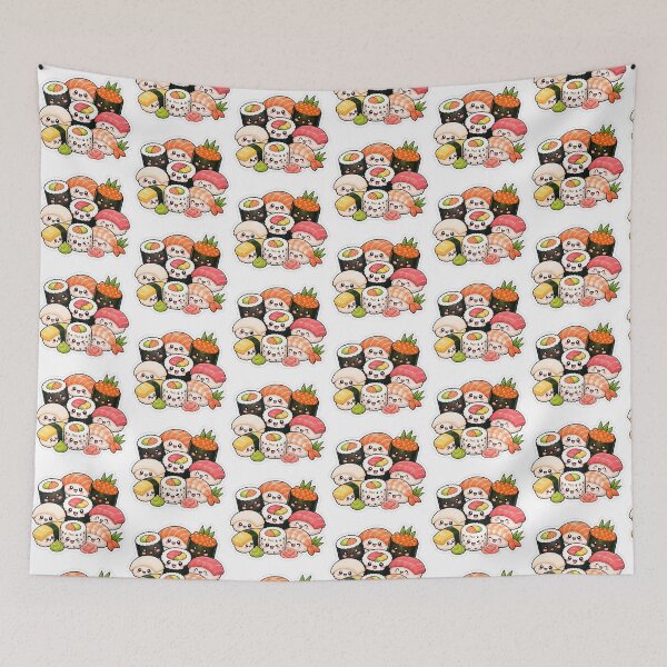 Item preview, Sushi Gift - Cute Kawaii designed and sold by RedRubyBubble.