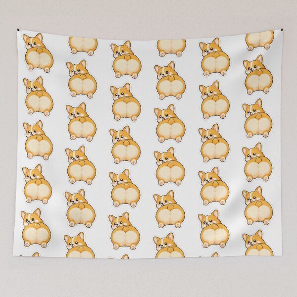 Item preview, Corgi Gift - Cute Corgi Butt designed and sold by RedRubyBubble.