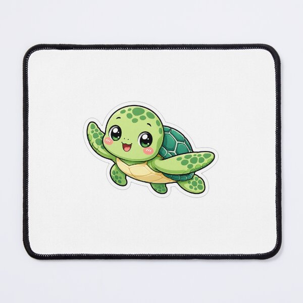 Item preview, Sea Turtle Gift - Cute Kawaii designed and sold by RedRubyBubble.