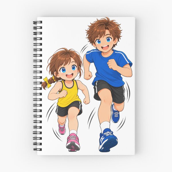 Item preview, Kenzie and Kolt Running Cartoon Character Design designed and sold by Kenzie & Co.