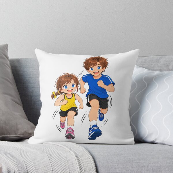 Item preview, Kenzie and Kolt Running Cartoon Character Design designed and sold by Kenzie & Co.