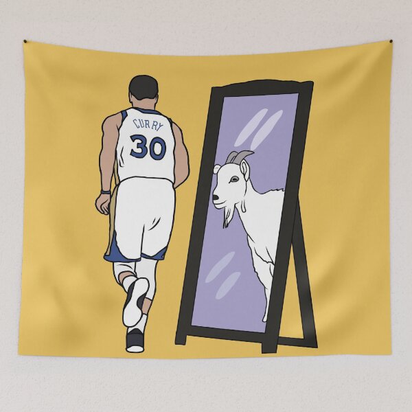 Item preview, Espejo de Steph Curry GOAT designed and sold by RatTrapTees.