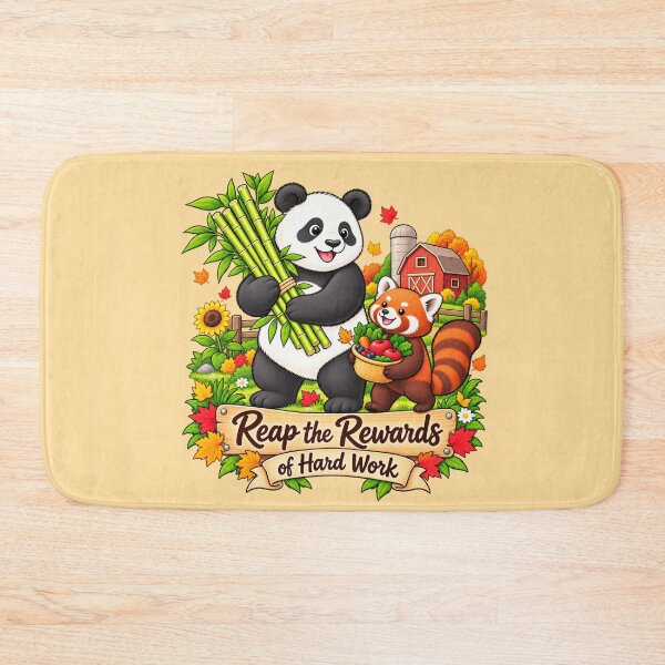 Item preview, Cute Panda & Red Panda Harvest - Reap the Rewards of Hard Work designed and sold by TriStudio.