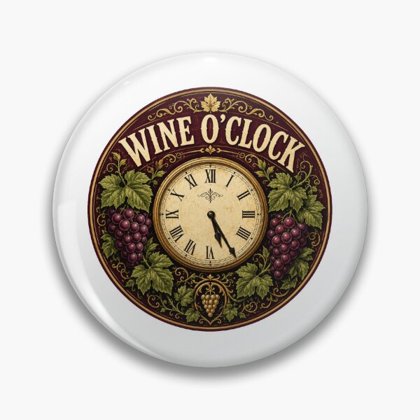 Item preview, Wine O Clock Gift - Vintage Lover designed and sold by RedRubyBubble.