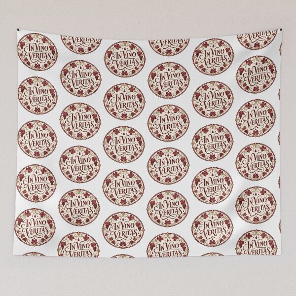 Item preview, In Vino Veritas Gift - Wine Vintage Badge Wine Lover designed and sold by RedRubyBubble.