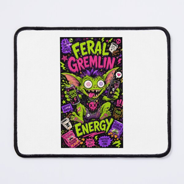 Item preview, Gremlin Gift - Feral Energy Dark Humor Phone Case designed and sold by RedRubyBubble.