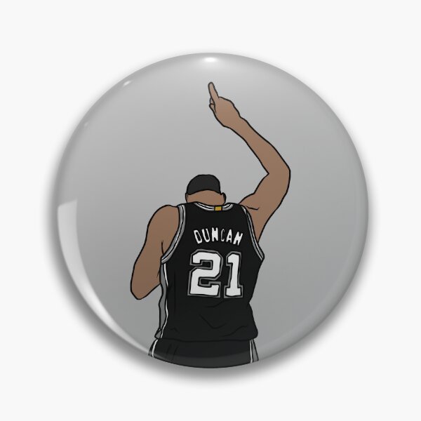 Artikelvorschau, Tim Duncan zeigt nach oben entworfen und verkauft von RatTrapTees.