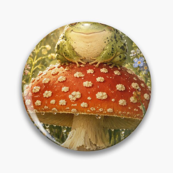 Item preview, Frog Gift - Cottagecore on Mushroom Phone Case designed and sold by RedRubyBubble.