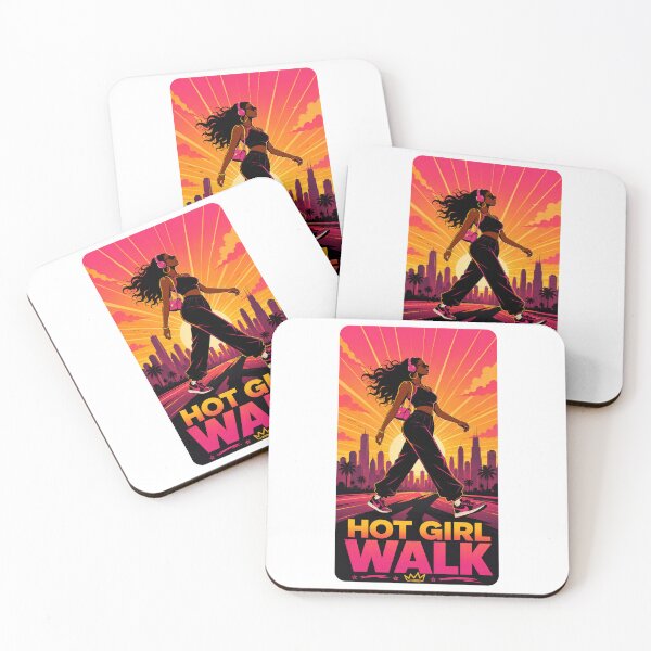 Item preview, Hot Girl Walk Gift - Sunset Phone Case designed and sold by RedRubyBubble.