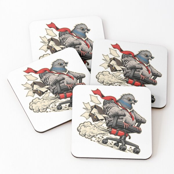 Item preview, Corporate Escape Pigeon Funny Office Chair Graphic designed and sold by RAX Mirth Studio.